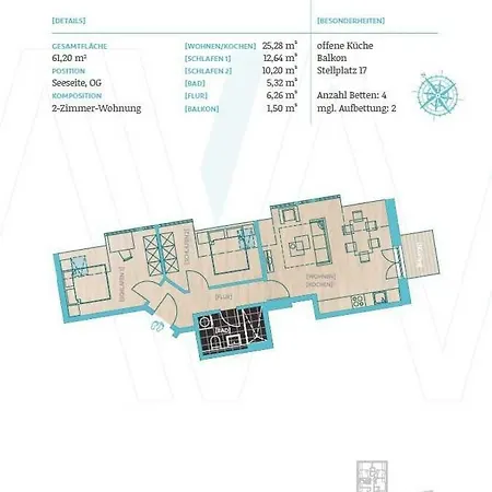 Inselwind We 17 Meerrauschen 아파트 가거